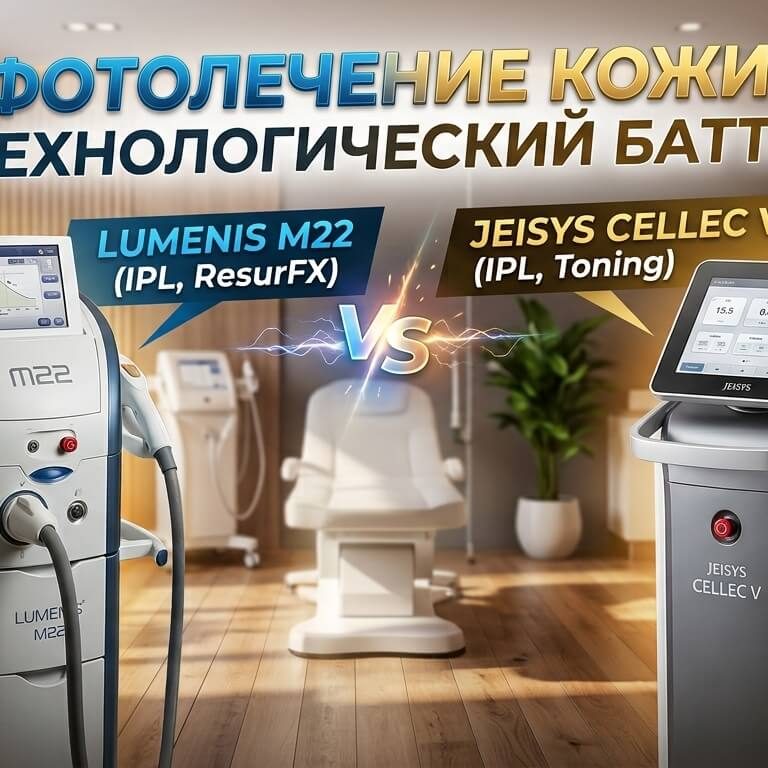 Фотолечение кожи: технологический баттл Lumenis M22 и Jeisys Cellec V